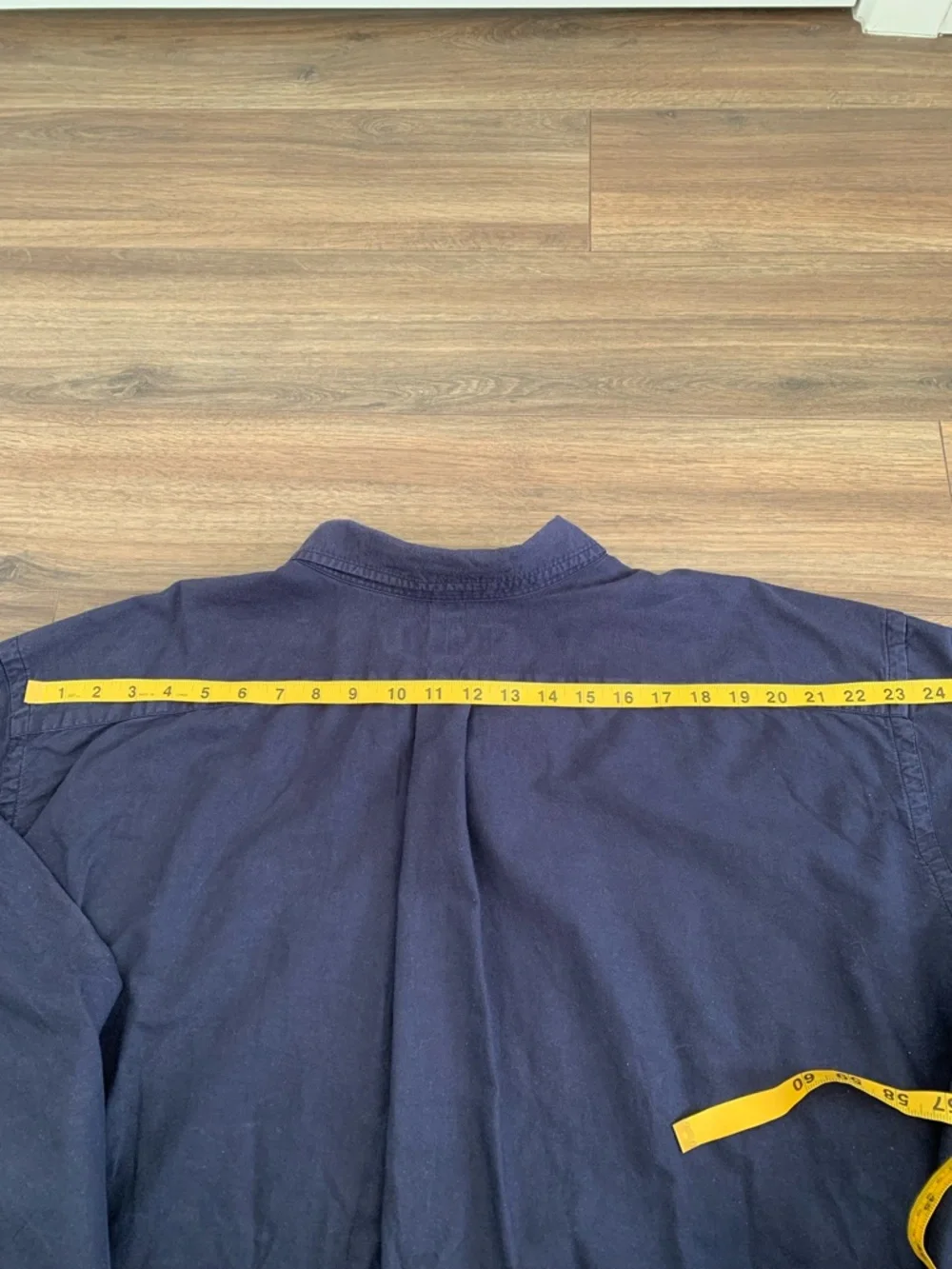 Ralph Lauren 100 % cotton Navy Button-Down long sleeve Shirt with Red Pony Logo - Picture 8 of 8